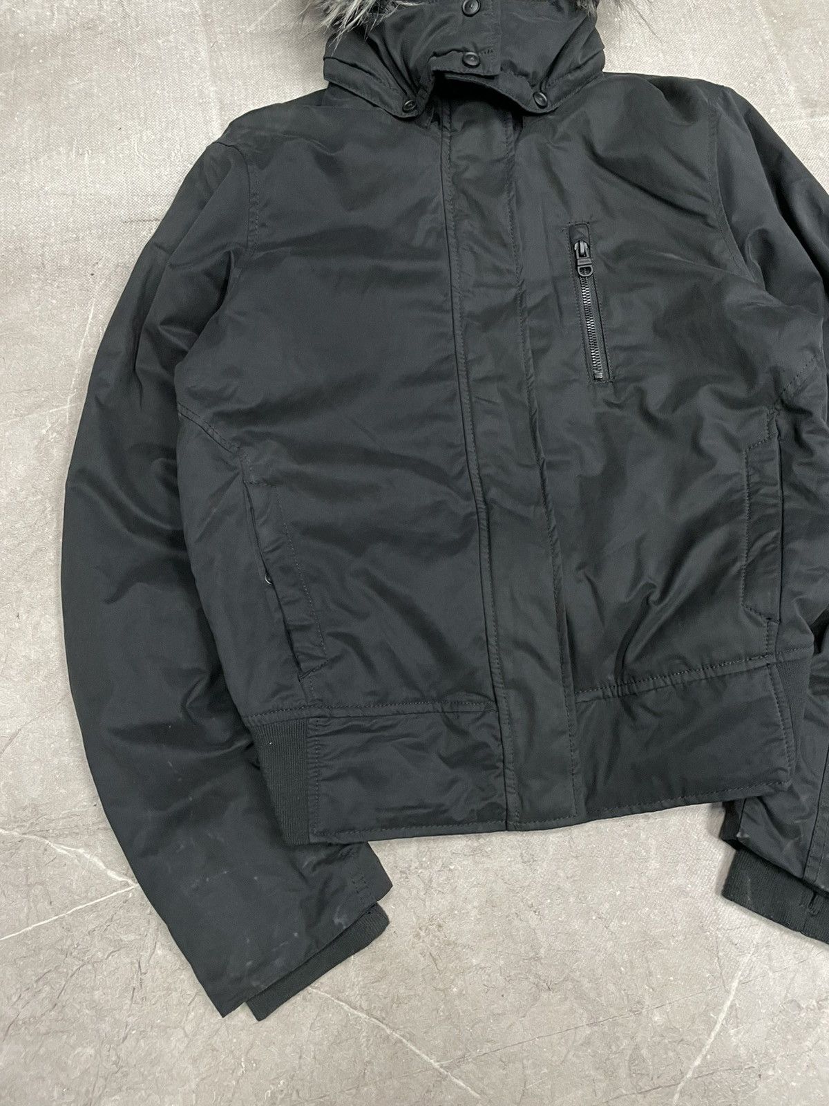 If Six Was Nine Black Bomber fur hood If six was nine style y2k hype Size US M / EU 48-50 / 2 - 2 Thumbnail