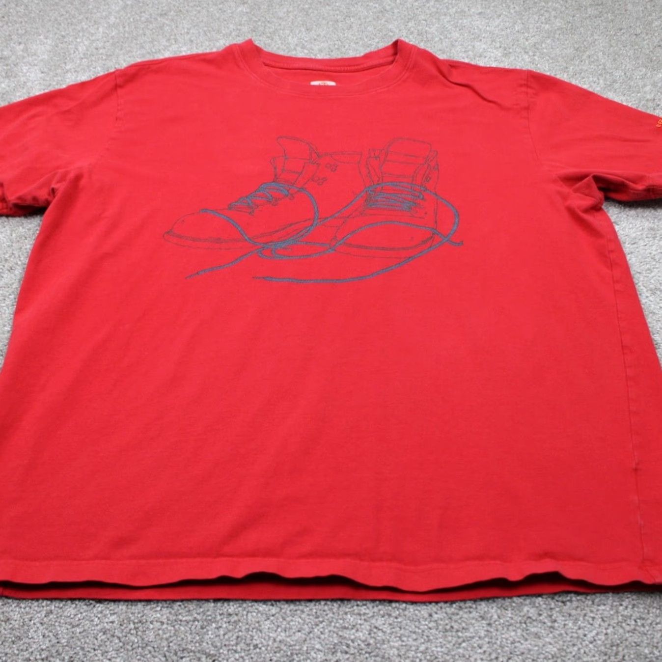 Merrell Merrell Shirt Mens 2XL Red Short Sleeve Cotton Pullover Crewneck Shirt Merrell 2XL Mens Red Cotton Short Sleeve T-Shirt Sportsman Vintage? No Size US XXL / EU 58 / 5 - 2 Thumbnail