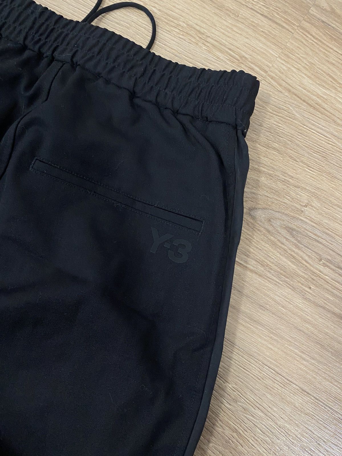 Y-3 Adidas Y-3 Yohji Yamamoto Black Trousers Size: 2XS Size 25" / US 0 / IT 36 - 9 Thumbnail