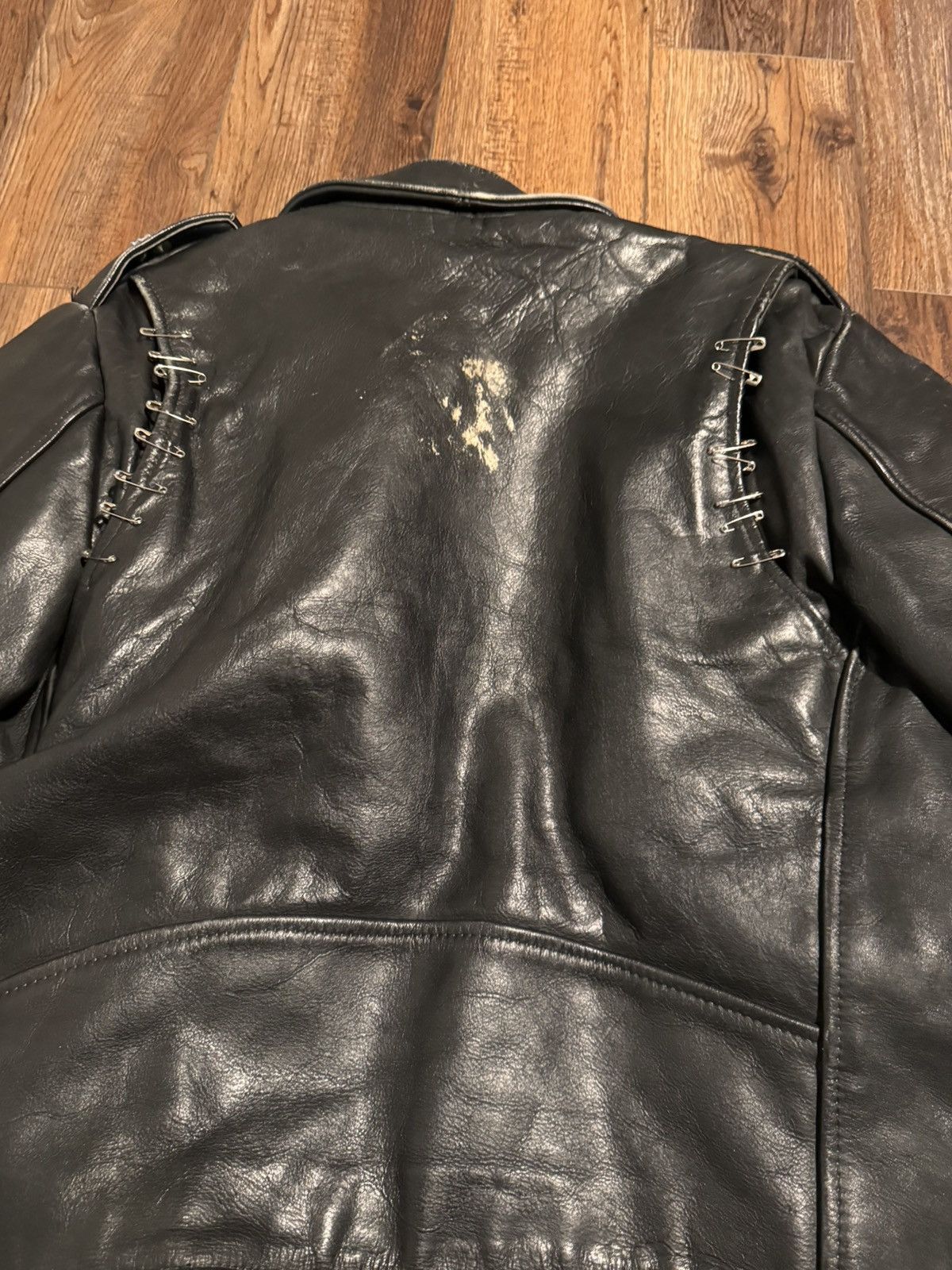 Vintage Vintage Punk Motorcycle Leather Jacket Size US M / EU 48-50 / 2 - 7 Thumbnail