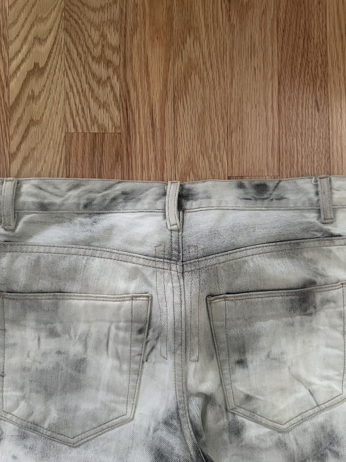 Rick Owens Drkshdw *Trades Considered*ARCHIVE FW/15 Cropped Berlin BATIK BLEACH Size US 28 / EU 44 - 8 Thumbnail