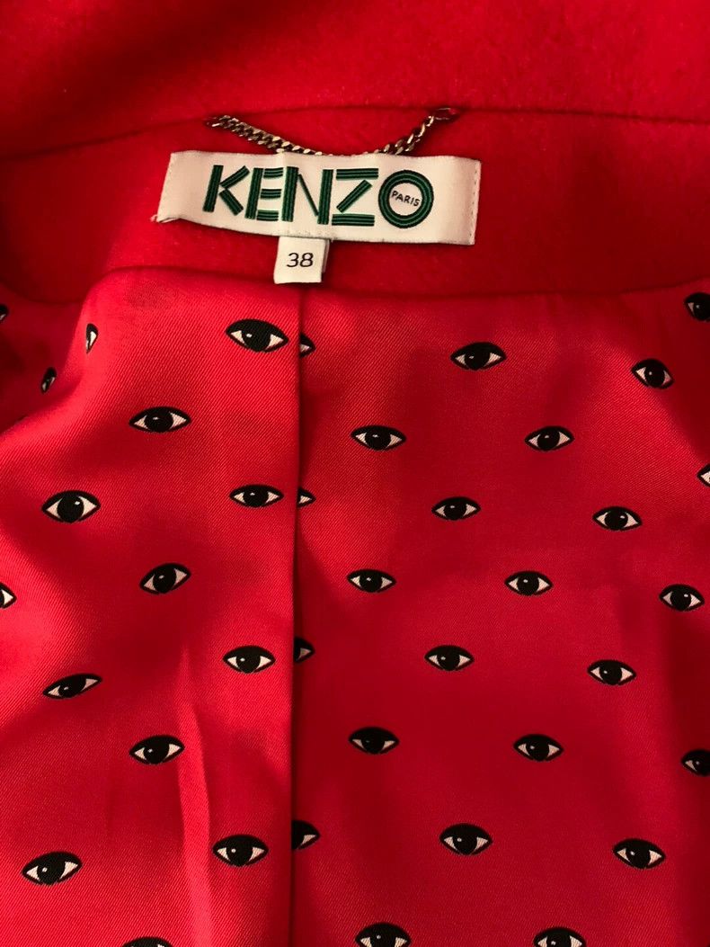 Kenzo KENZO Little Fragrance wool jacket short coat coat red Size XS / US 0-2 / IT 36-38 - 6 Thumbnail