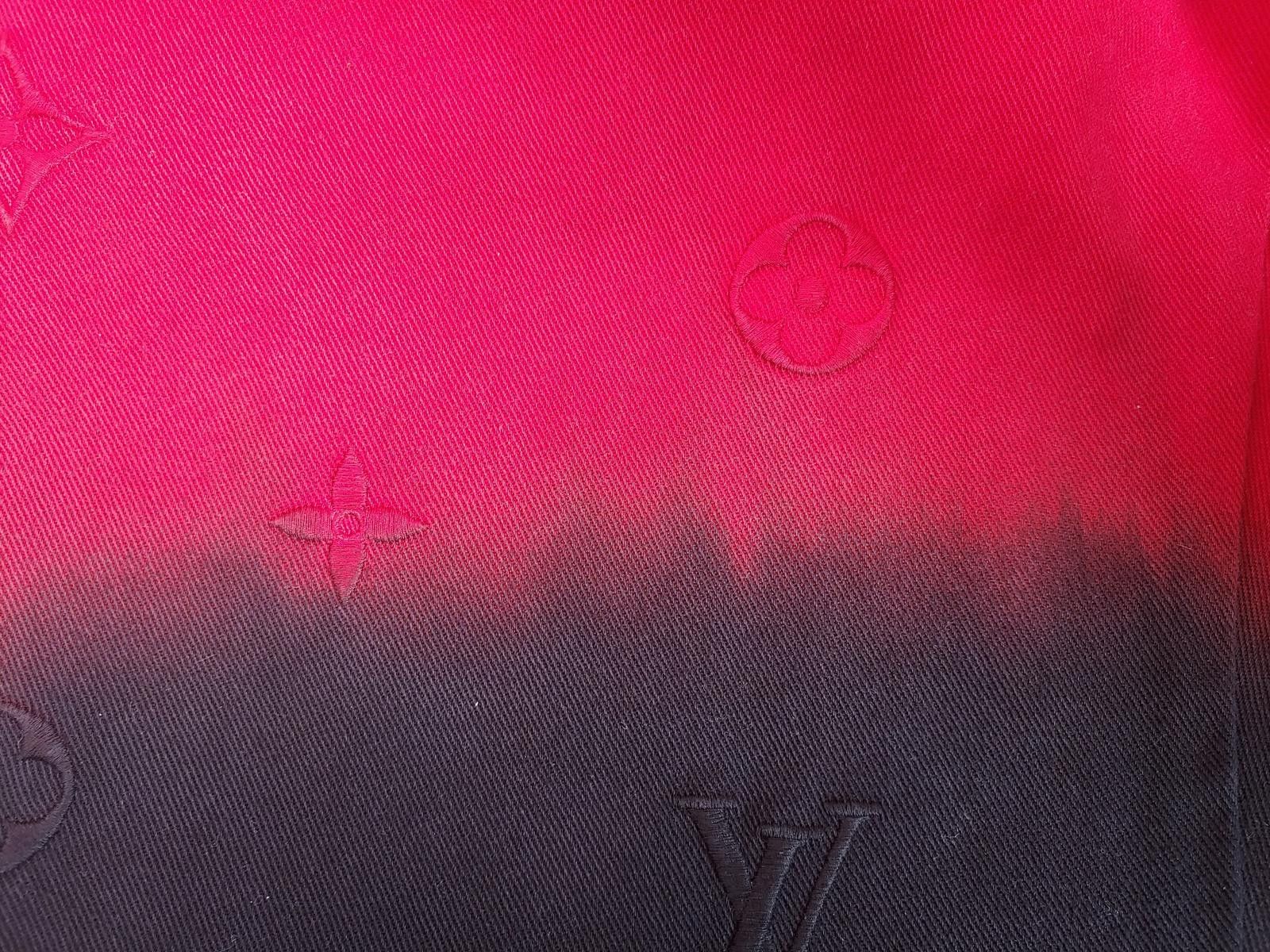 Louis Vuitton Louis Vuitton Monogram Boreal Evening Jeans in Black/Red Size US 34 / EU 50 - 6 Thumbnail