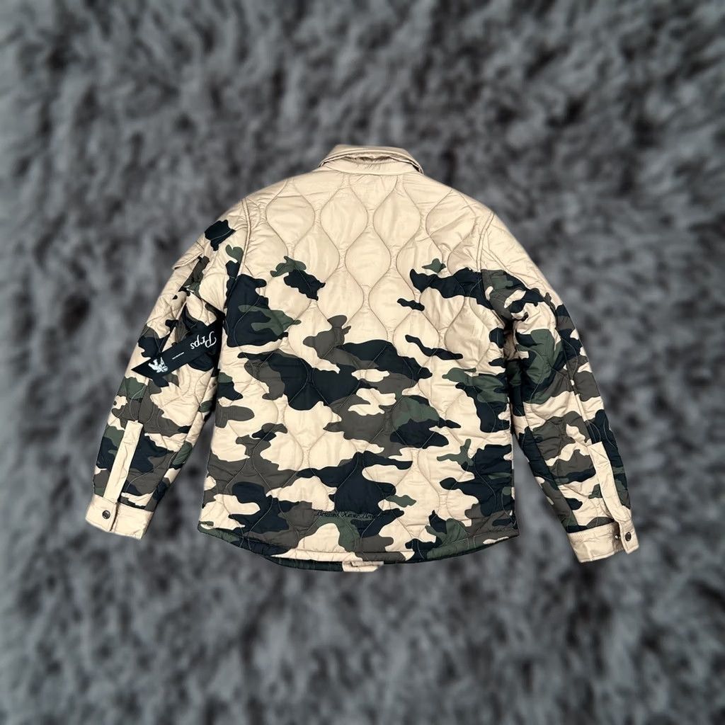 Prps PRPS Quilted Hunter Khaki Camouflage Puffer Jacket Small Size US S / EU 44-46 / 1 - 1 Thumbnail
