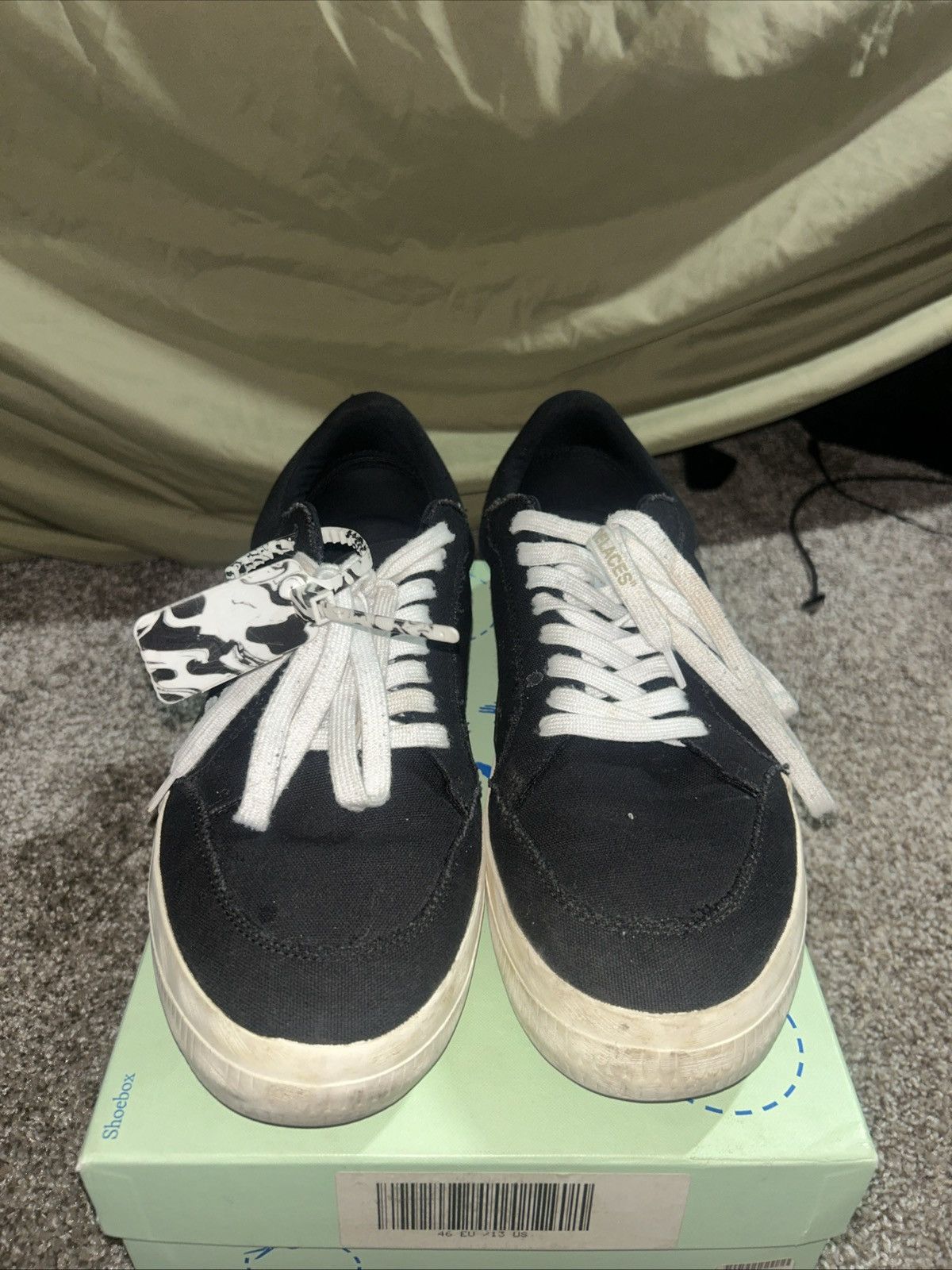 Off-White Off White Vulcanized Black Size US 13 / EU 46 - 2 Thumbnail