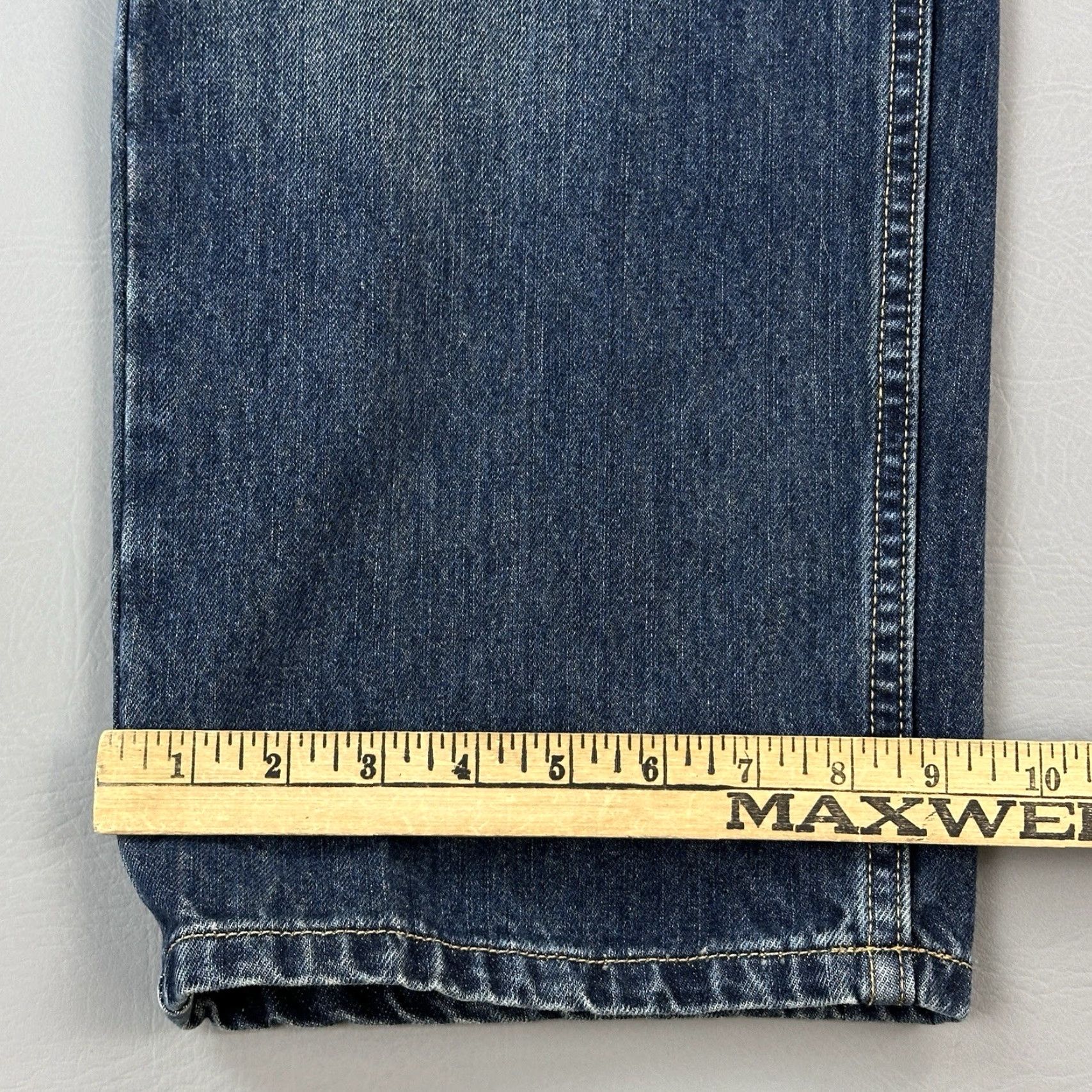 Harley Davidson Vintage Harley-Davidson Jeans Mens 34x30 Blue Dark Wash Denim Straight Biker Size US 34 / EU 50 - 4 Thumbnail