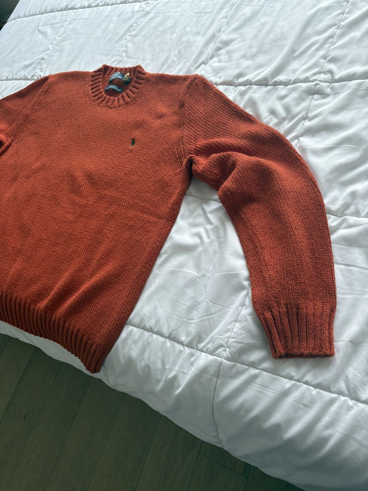 Polo Ralph Lauren Orange Ralph Lauren Cotton Sweater Size US L / EU 52-54 / 3 - 2 Thumbnail