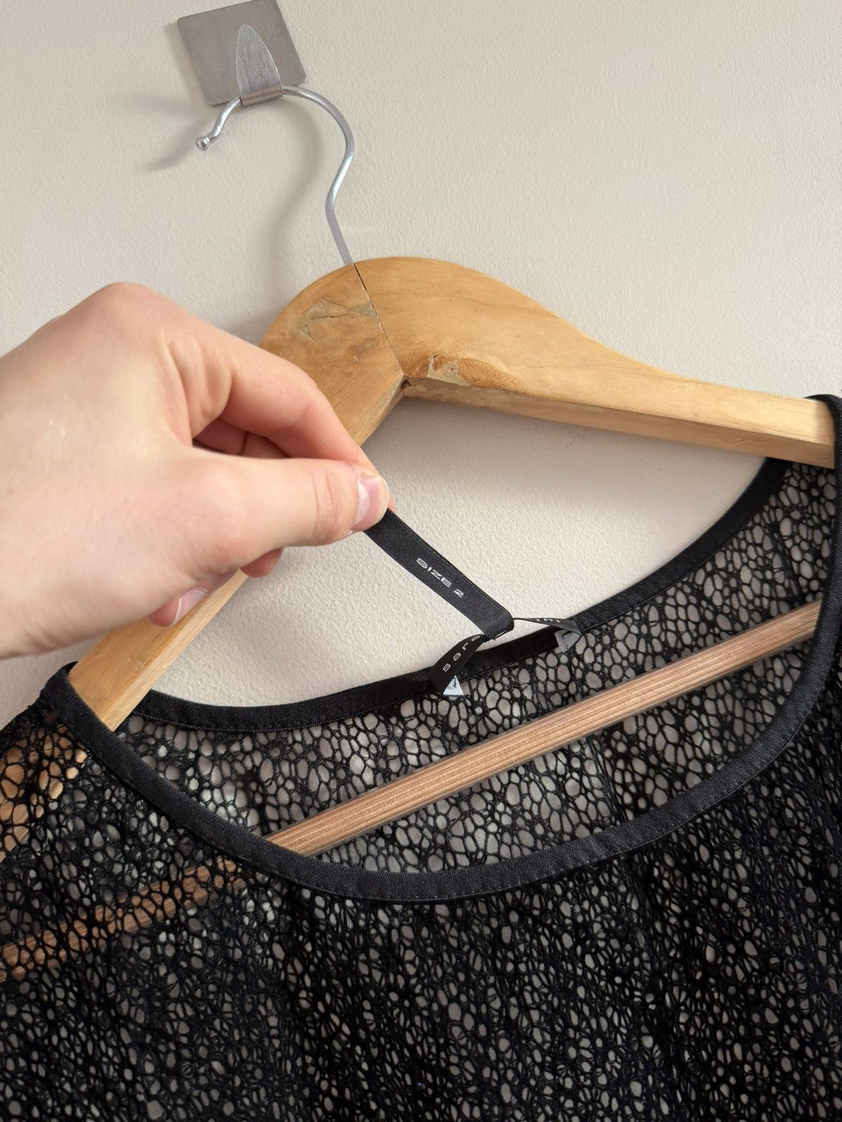 Sarah Pacini Sarah Pacini Sheer Mesh Black Dress Top Size M / US 6-8 / IT 42-44 - 3 Thumbnail