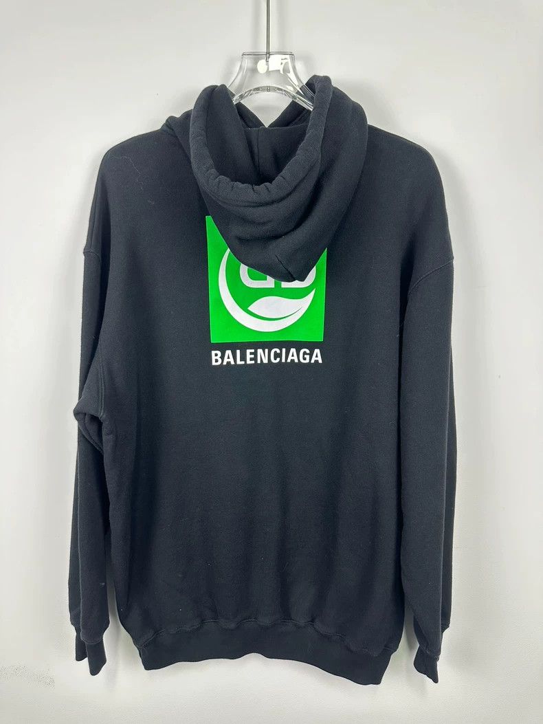 Balenciaga Eco-friendly black hoodie 2502-Nextarrow