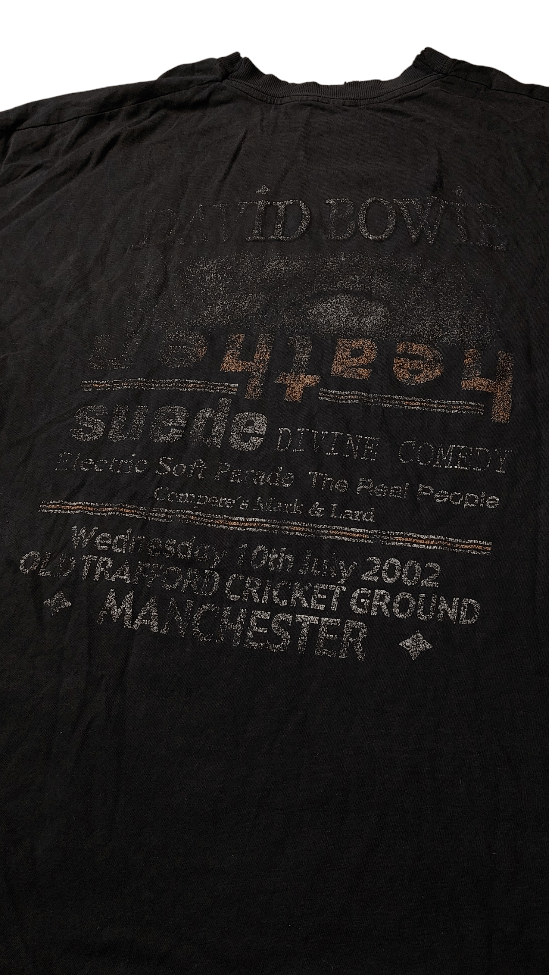Band Tees × Vintage 2002 Heathen David Bowie Concert with Suede T Shirt Size US L / EU 52-54 / 3 - 2 Thumbnail