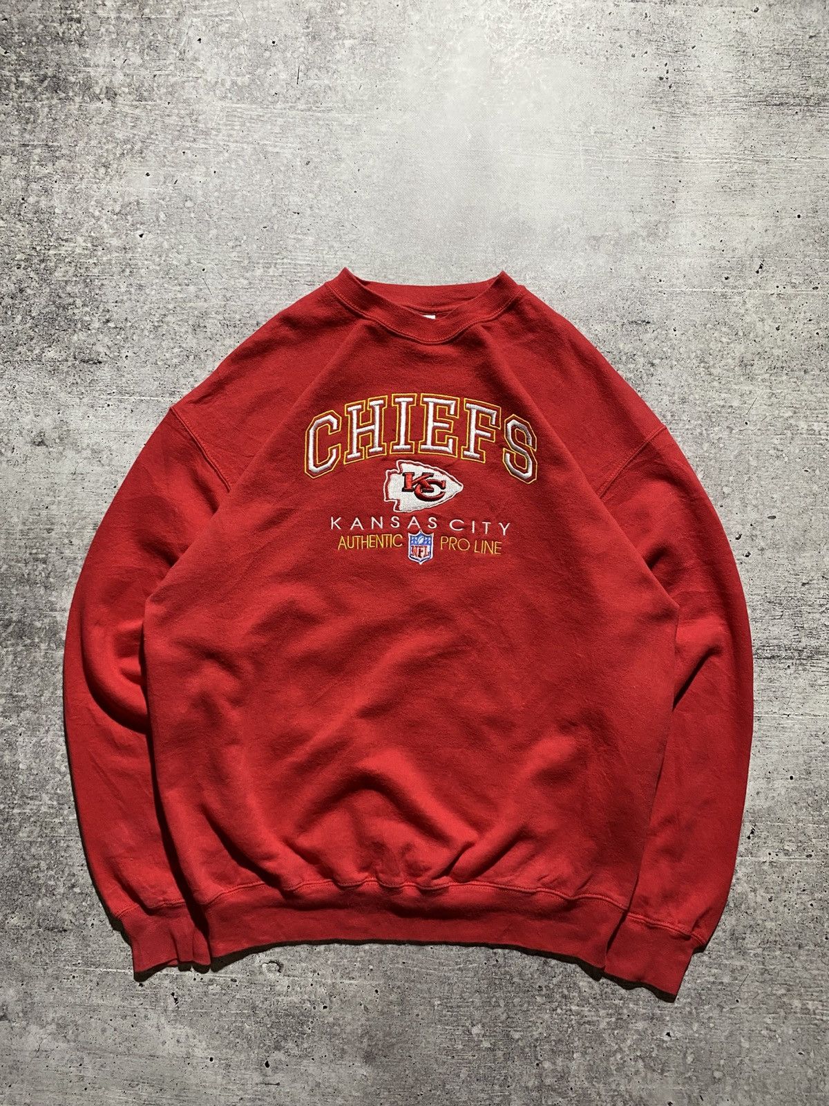 NFL × Vintage Chiefs vintage NFL sweatshirt Size US XL / EU 56 / 4 - 2 Thumbnail