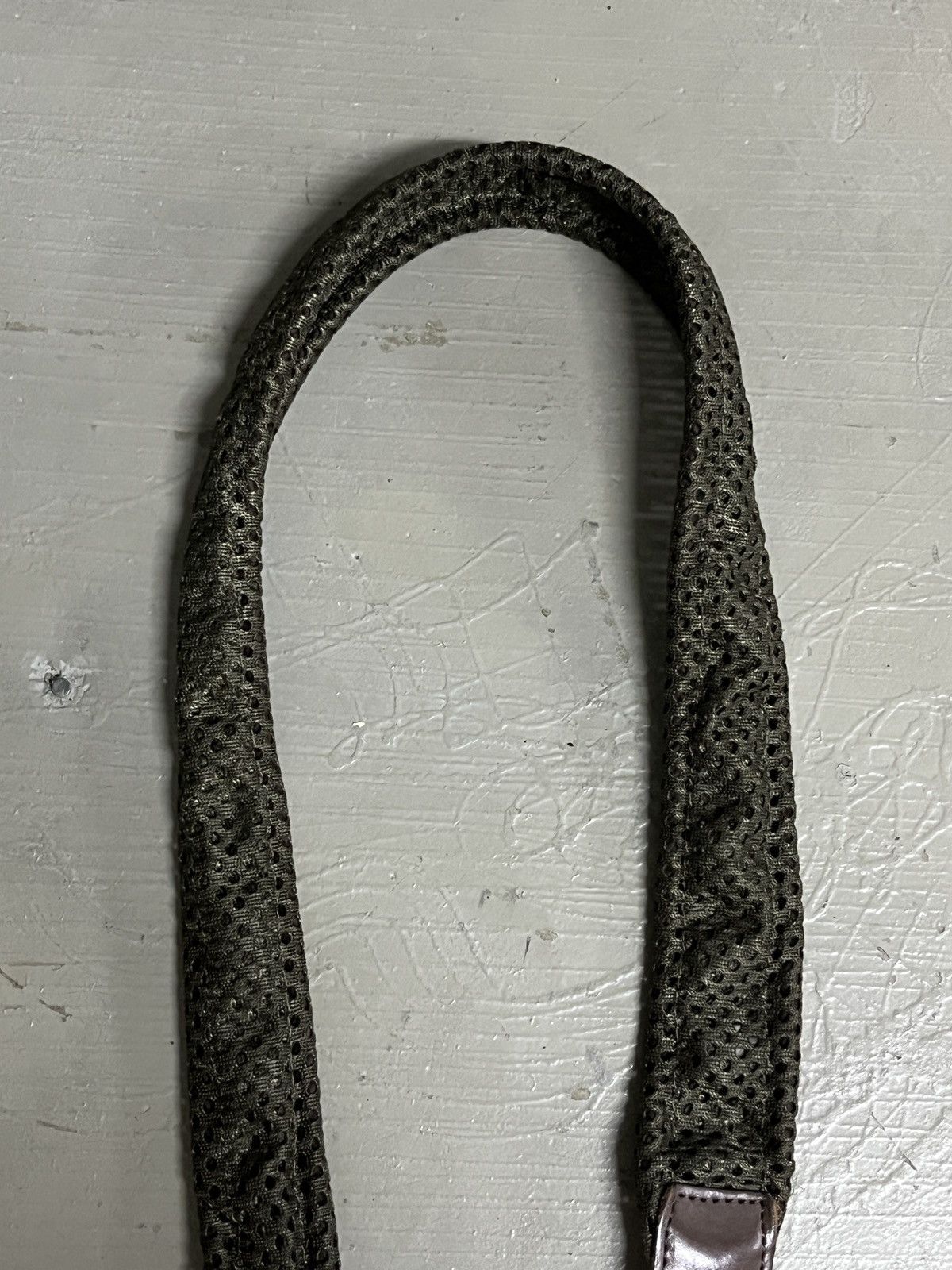 Final Home Final Home Issey Miyake Leather/Mesh Utility Tactical Belt Size ONE SIZE - 5 Thumbnail