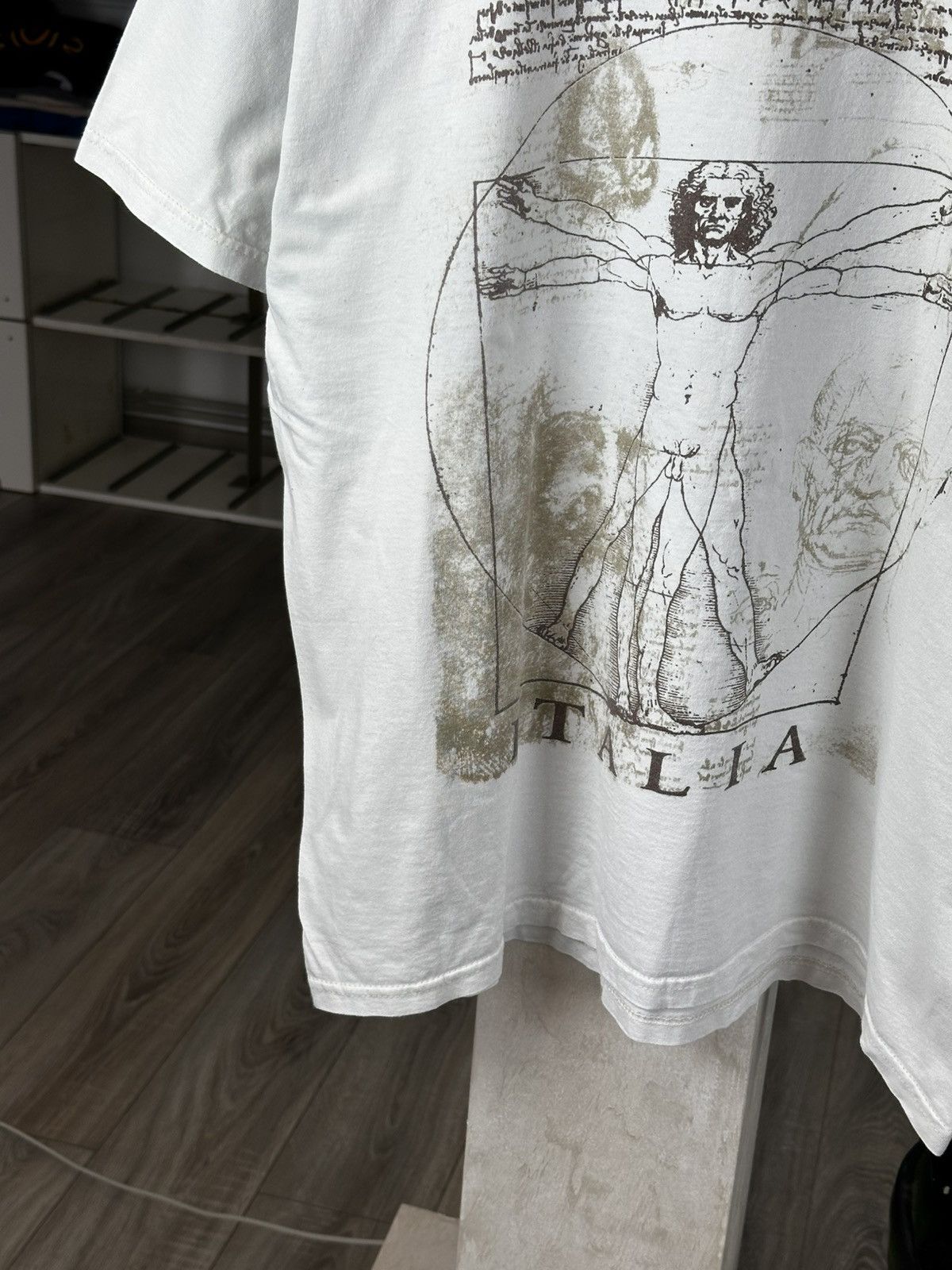 Vintage VINTAGE LEONARDO DA VINCI TEE SHIRT Size US XL / EU 56 / 4 - 4 Thumbnail