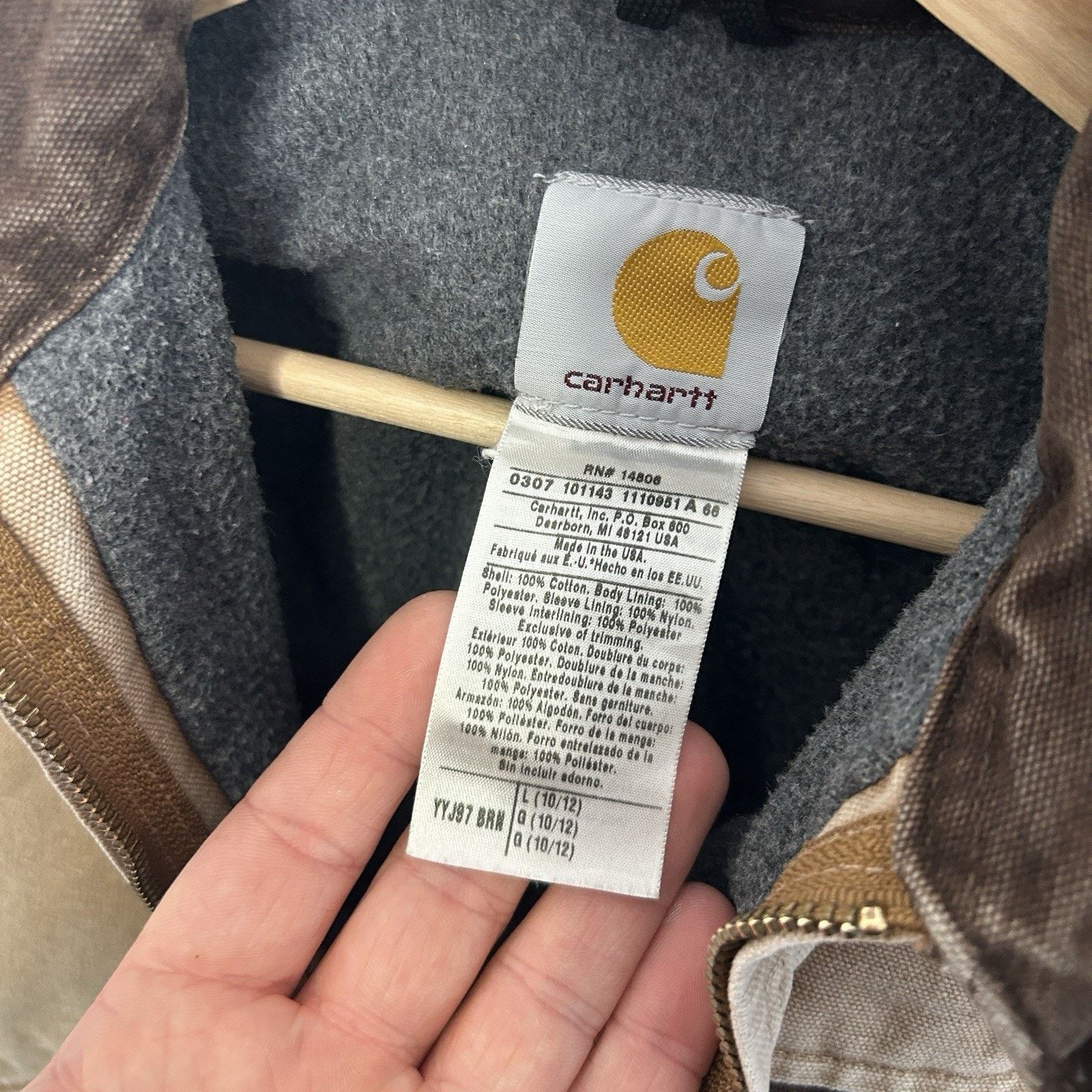 Carhartt Y2K Carhartt Sherpa-Lined Detroit Jacket “Brown” YYJ97 BRN Size XS / US 0-2 / IT 36-38 - 11 Thumbnail