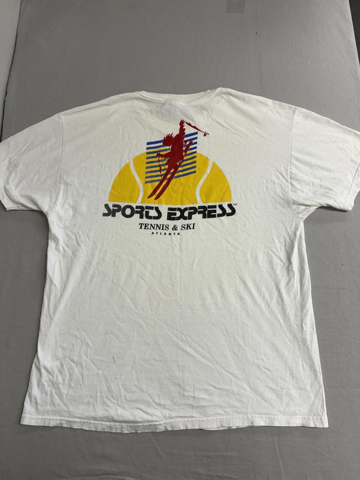 Hanes Vintage Atlanta T-shirt Sports Express Tennis & Ski Tee XL Size US XL / EU 56 / 4 - 1 Thumbnail