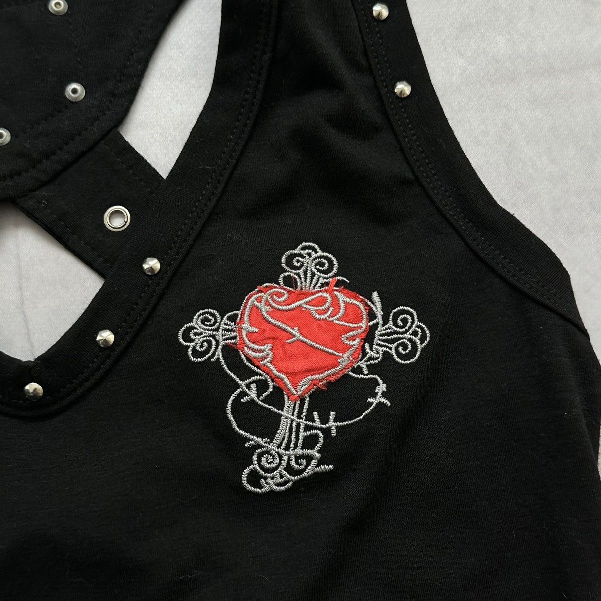 Hysteric Glamour Y2K Cross Heart Hysteric Glamour Mad Punk Vibe Tank Top Size M / US 6-8 / IT 42-44 - 12 Thumbnail