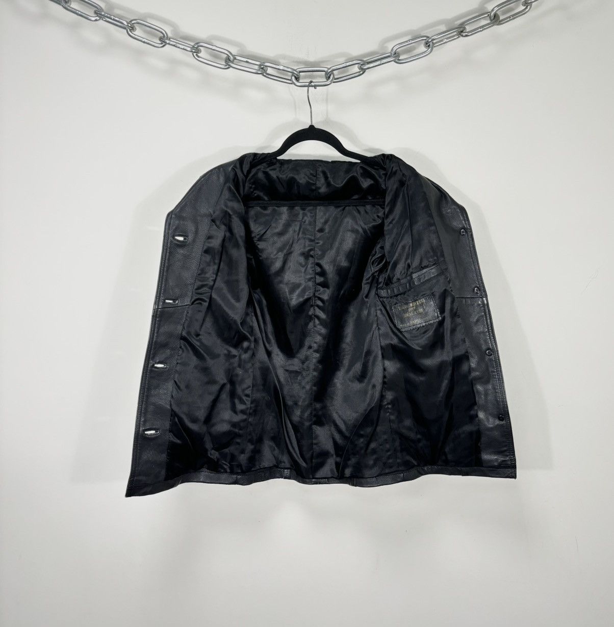 Claude Montana Vintage Claude Montana Ideal Cuir Women’s Leather Jacket Size M / US 6-8 / IT 42-44 - 2 Thumbnail