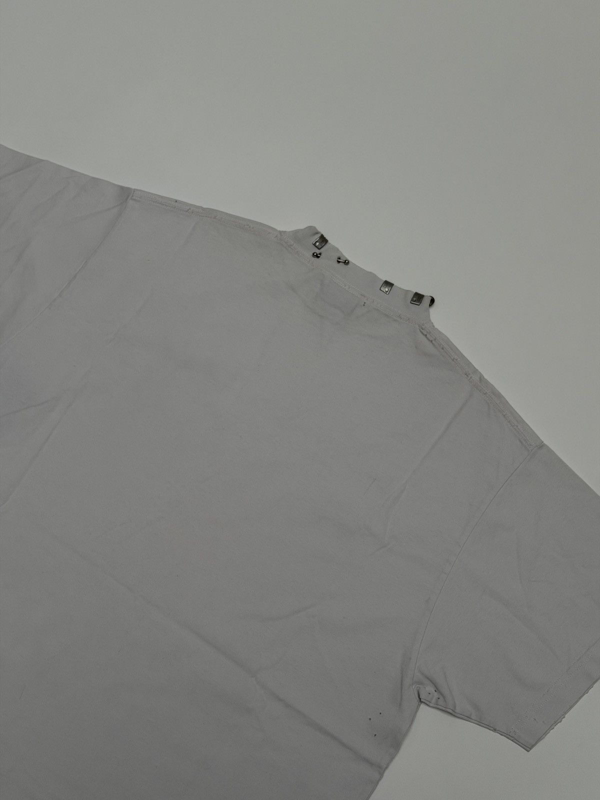 Balenciaga Balenciaga Piercings Collar Oversized Tee Shirt Off White Size US M / EU 48-50 / 2 - 4 Thumbnail