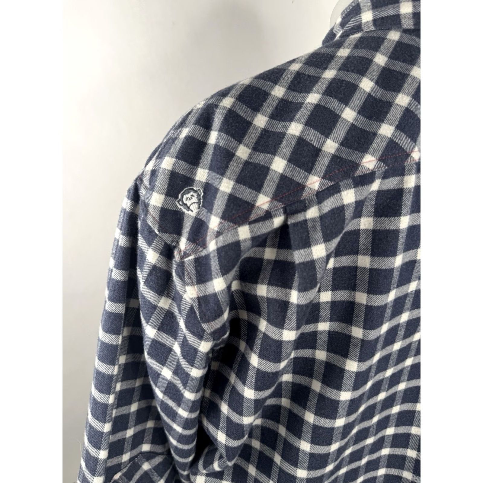 Howler Brothers HOWLER BROS Western Shirt Plaid Flannel XL Button-Up Long Sleeve Blues White Shoulder Patch Forearm Patch Mens XL Shirt Size US XL / EU 56 / 4 - 4 Thumbnail
