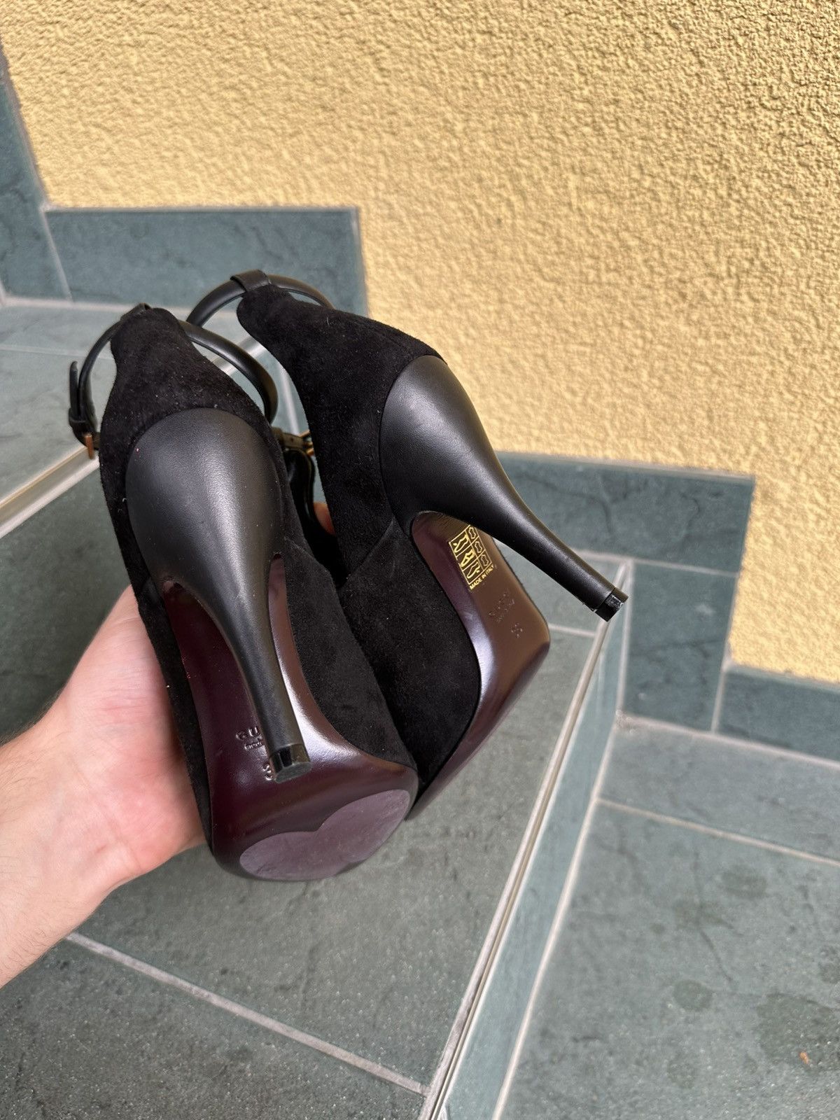 Gucci Gucci Heels Pumps Black Vintage Rare Luxury Shoes 36 US-5,5 Size US 5.5 / IT 35.5 - 12 Thumbnail