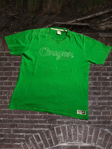 Nike × Vintage Vintage Nike Green Tee Shirt Graphics Style Size US L / EU 52-54 / 3 - 1 Thumbnail