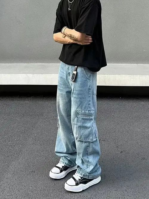 Designer × Japanese Brand × Vintage faded baggy flared cargo pants Size US 32 / EU 48 - 2 Thumbnail