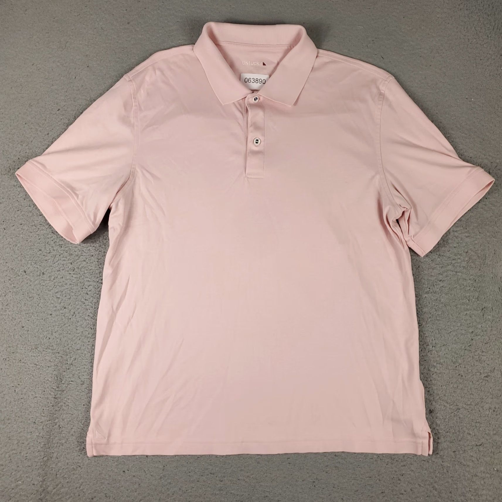 UNTUCKit UNTUCKit Polo Shirt Mens Large Pink Golf Casual Short Sleeve Shirt Size US L / EU 52-54 / 3 - 2 Thumbnail