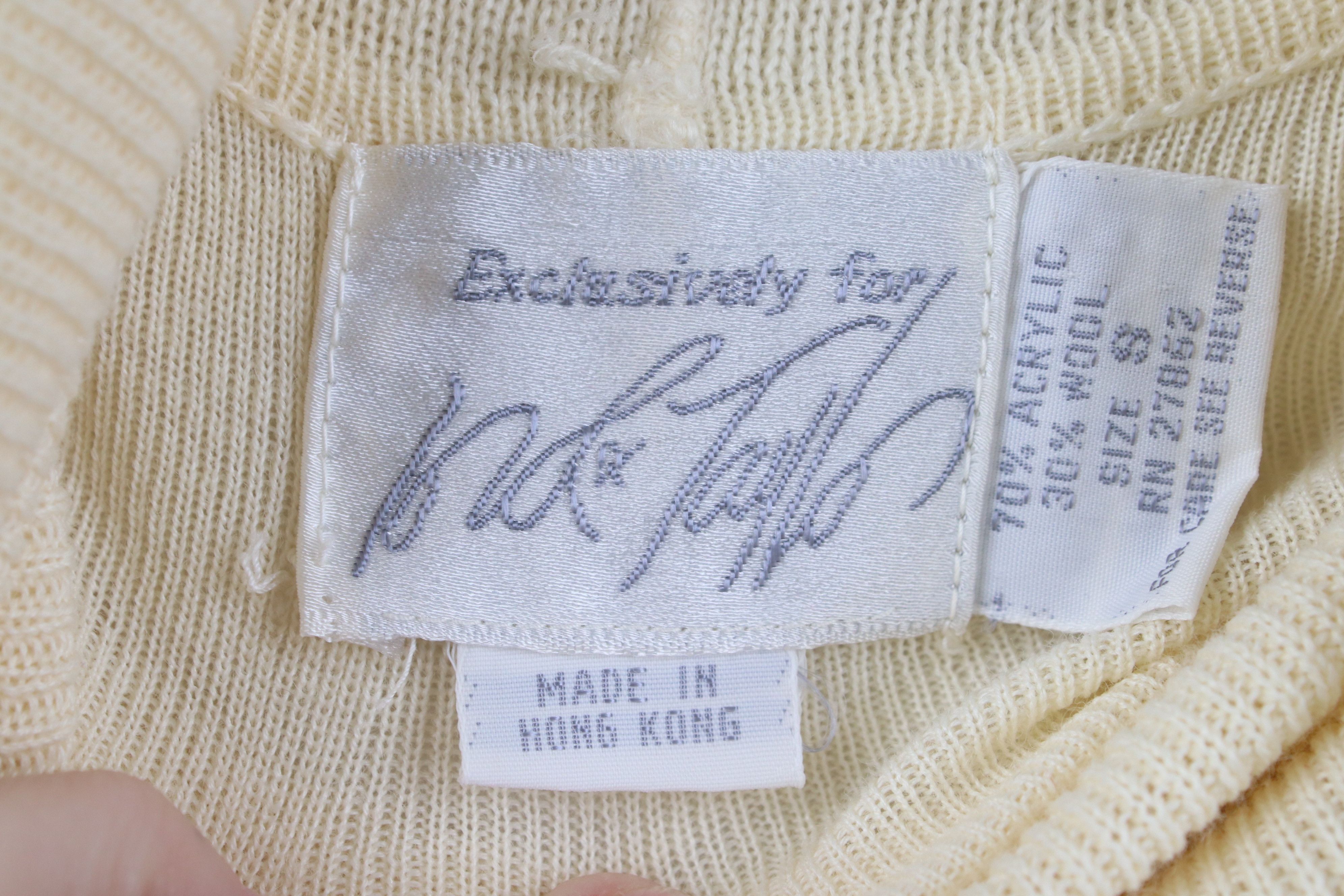 Vintage Deadstock Vintage 90s Streetwear Knit Turtleneck Sweater Size S / US 4 / IT 40 - 8 Thumbnail