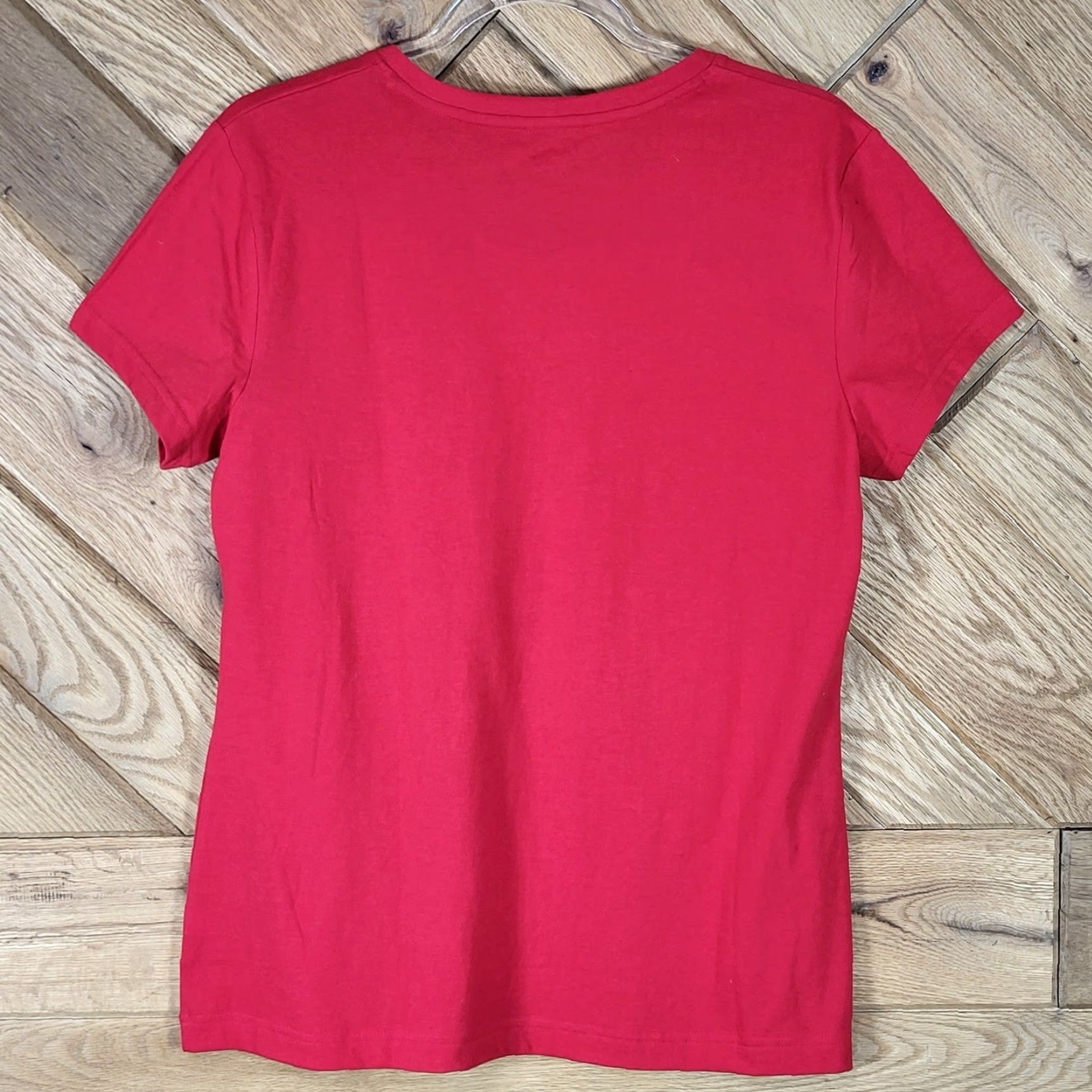 Fila FILA T Shirt Womens L Red V Neck Short Sleeve Graphic Logo Stars Size L / US 10 / IT 46 - 3 Thumbnail
