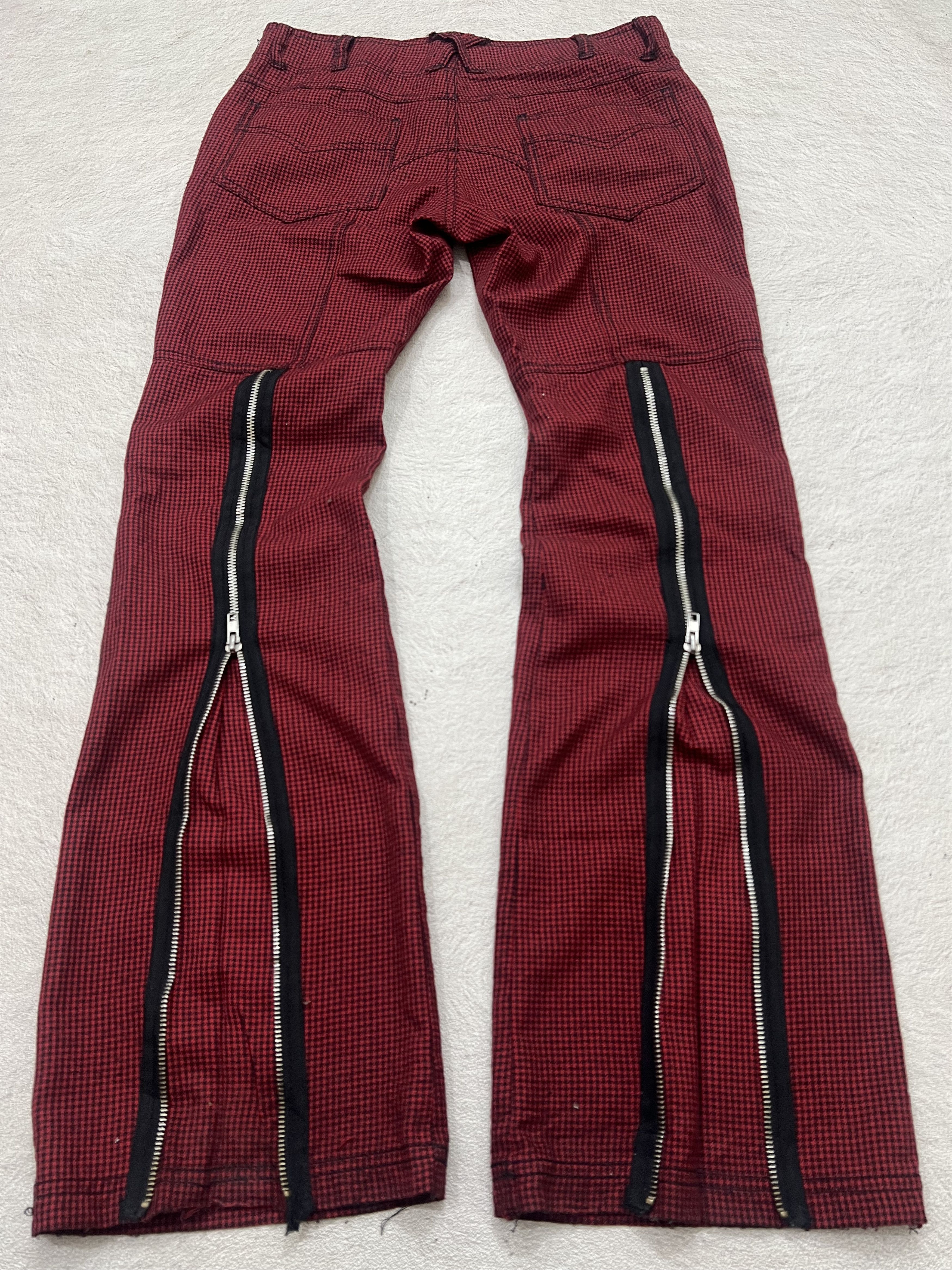 Japanese Brand 2000s Archival Hysteric Punk Gothic Flare Zip y2k Lgb Ifsix Size US 30 / EU 46 - 1 Thumbnail