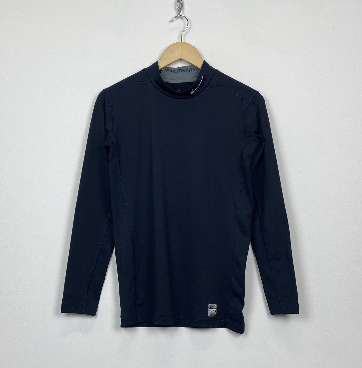 Nike Nike Pro Combat Hyperwarm Compression Rash Guard Shirt Top Size US M / EU 48-50 / 2 - 1 Thumbnail
