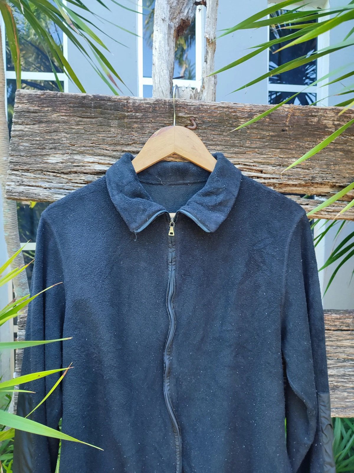 Prada Prada Sport Vintage Fleece Zip Jacket ,Nylon Sleeve Detail Size US S / EU 44-46 / 1 - 2 Thumbnail