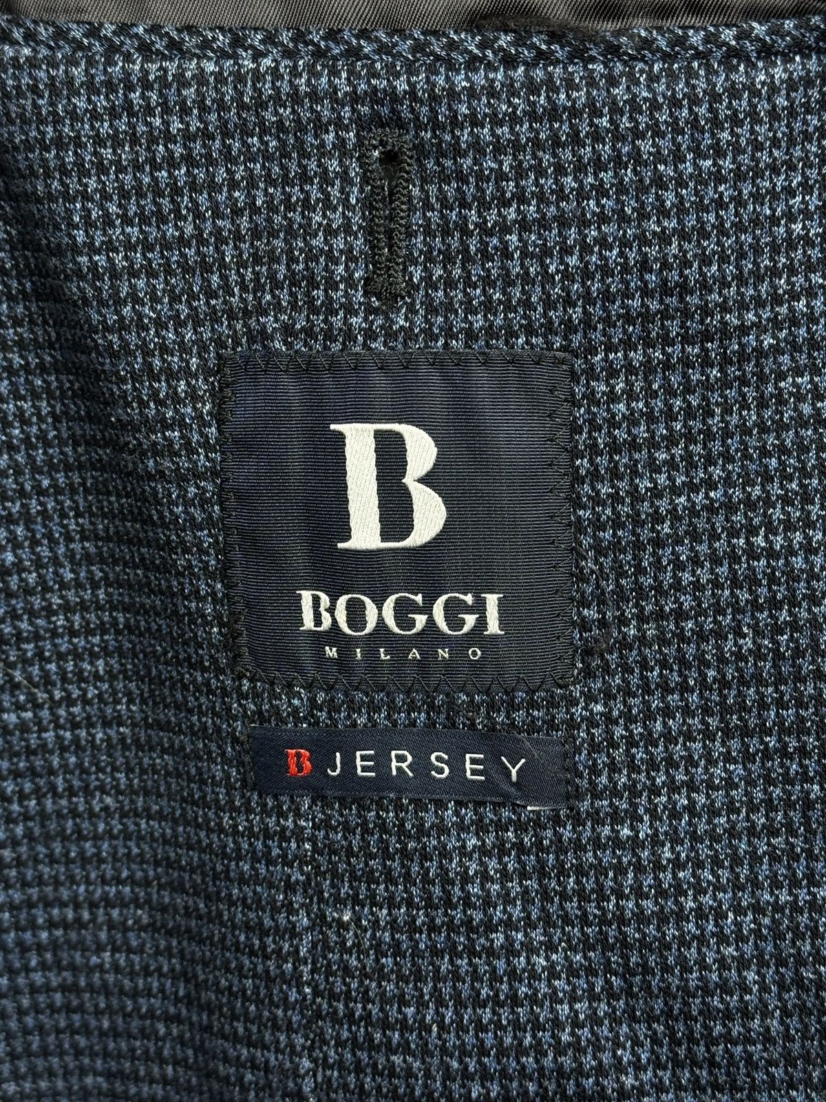 Boggi Boggi Milano Jersey Cotton Micro Houndstooth Pattern Blazer Size 36R - 11 Thumbnail