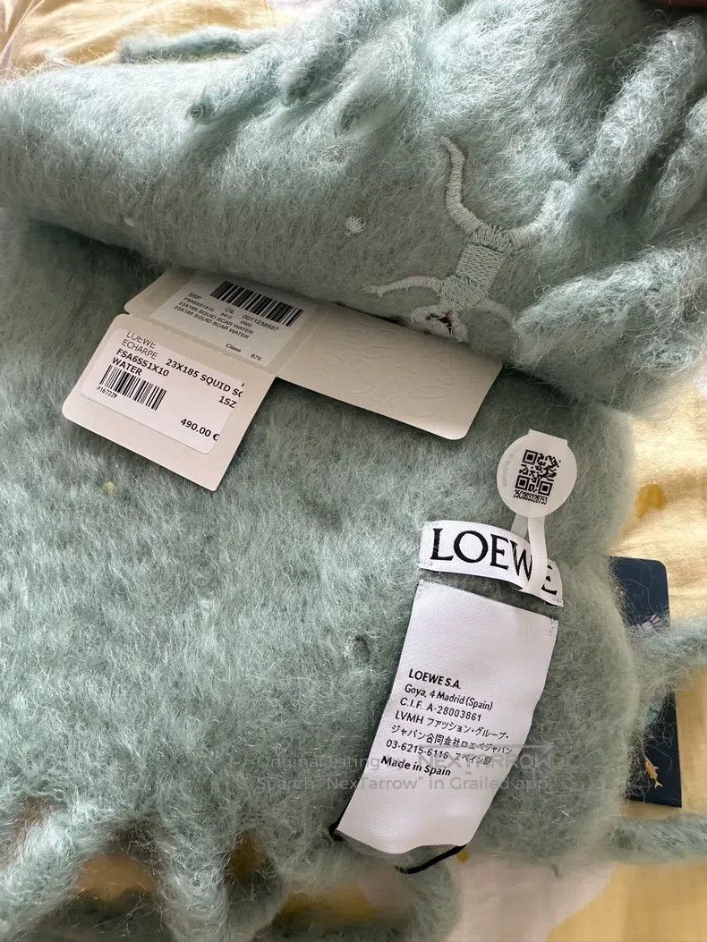 Loewe LOEWE size 23*185cm Cashmere and Wool Blend Knit Scarf with Size ONE SIZE - 5 Thumbnail