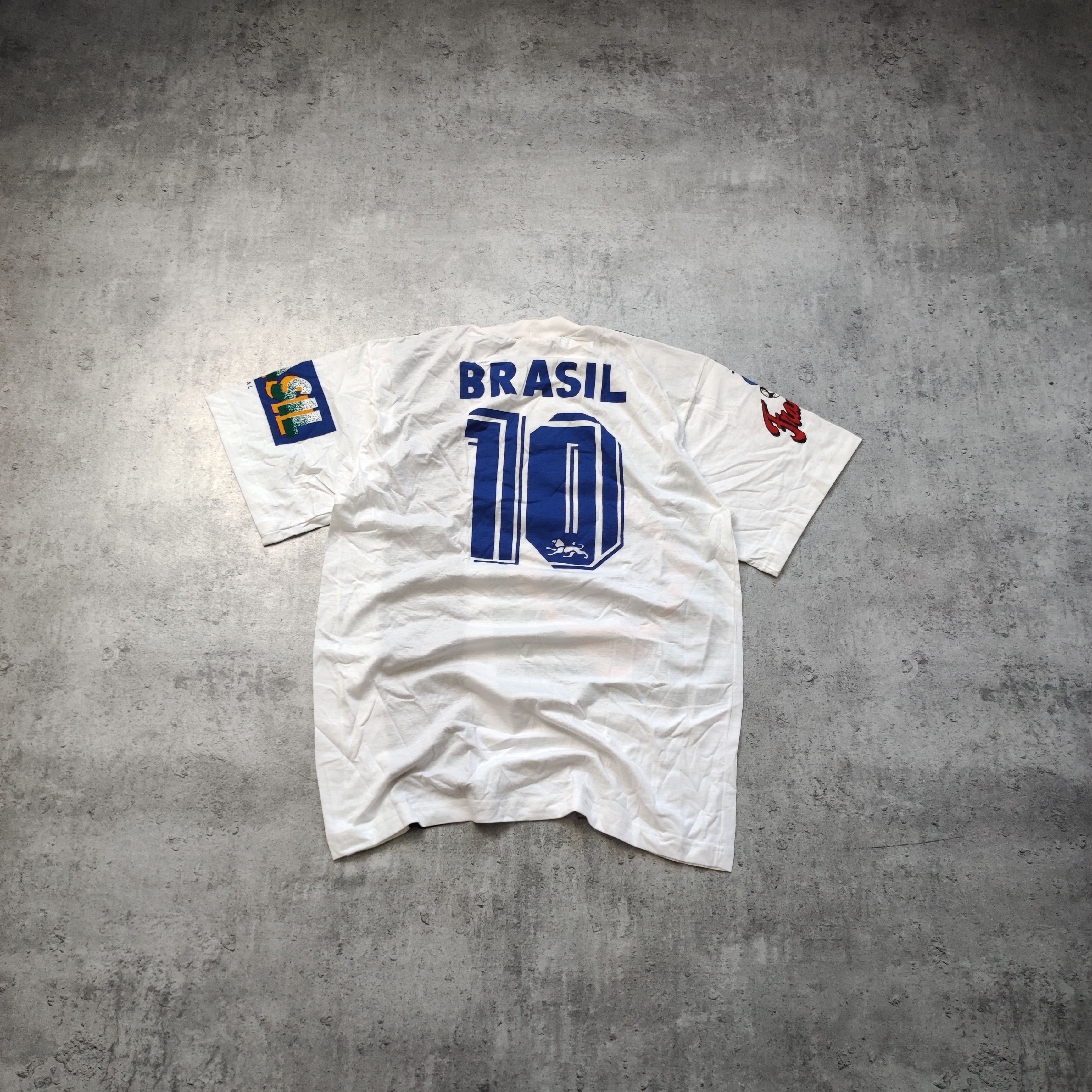 Vintage Vintage Football World Cap 1998 Brazil RIO France Tee Size US L / EU 52-54 / 3 - 7 Thumbnail