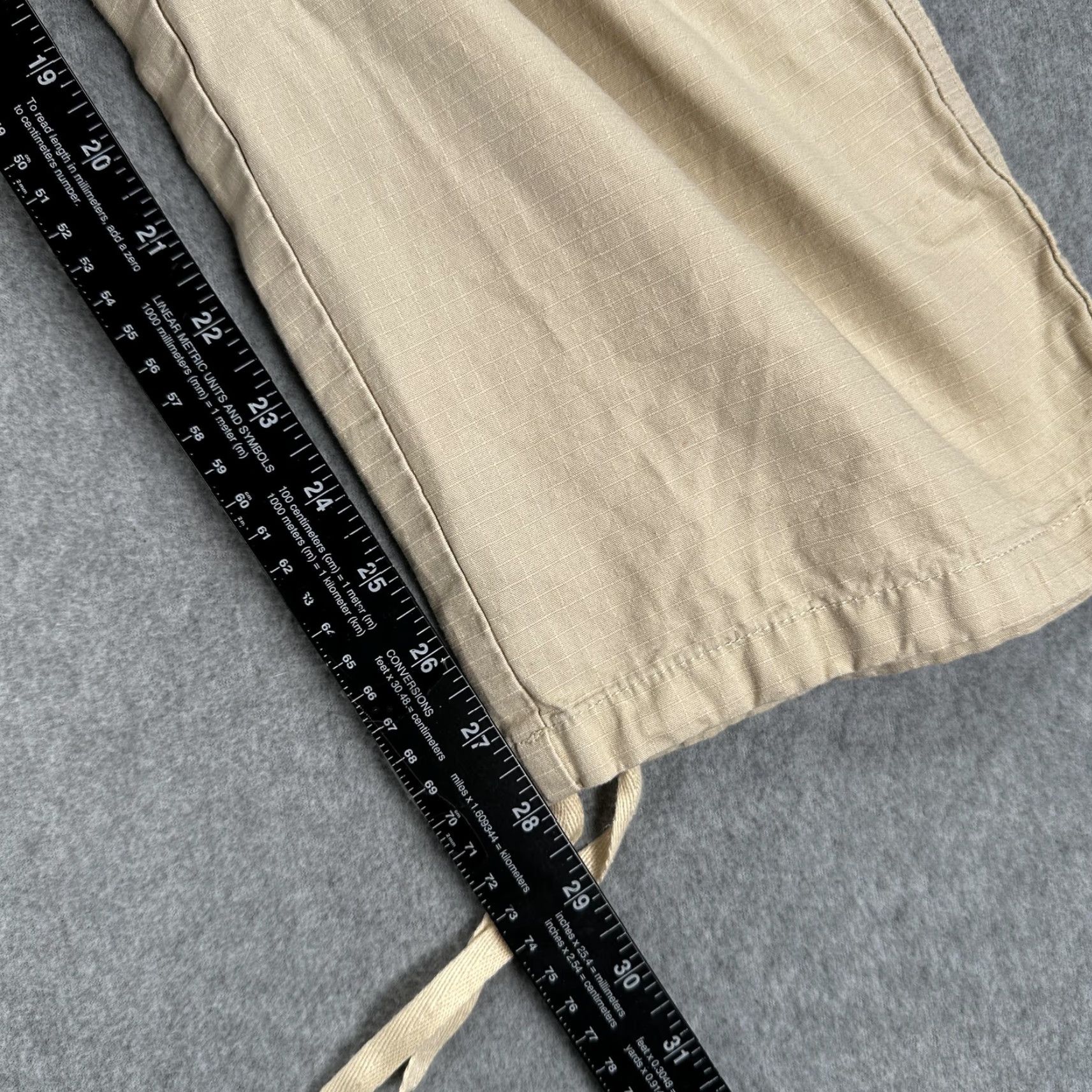 Carhartt Carhartt WIP Cargo Pants Mens XL Beige Ripstop Adjustable Waist Hiking Outdoor Size US 36 / EU 52 - 6 Thumbnail