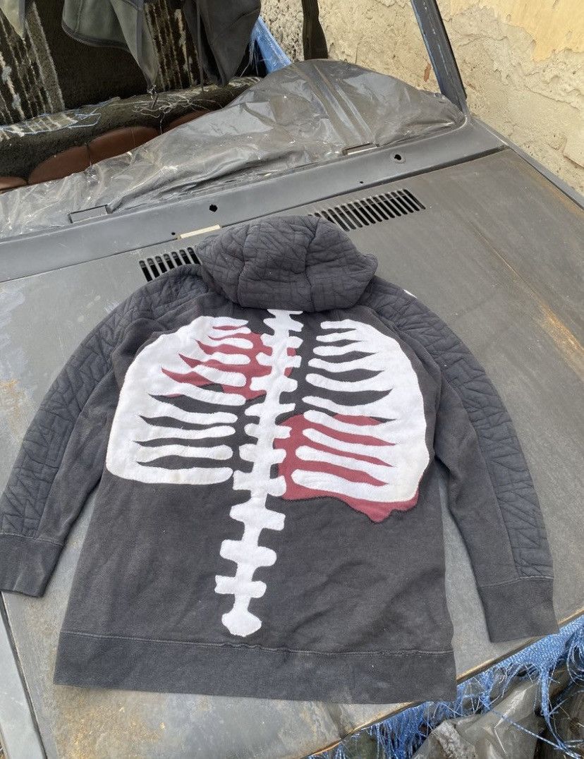 Japanese Brand × Nike × Vintage Nike Custom Skeleton y2k hoodie Size US L / EU 52-54 / 3 - 5 Thumbnail