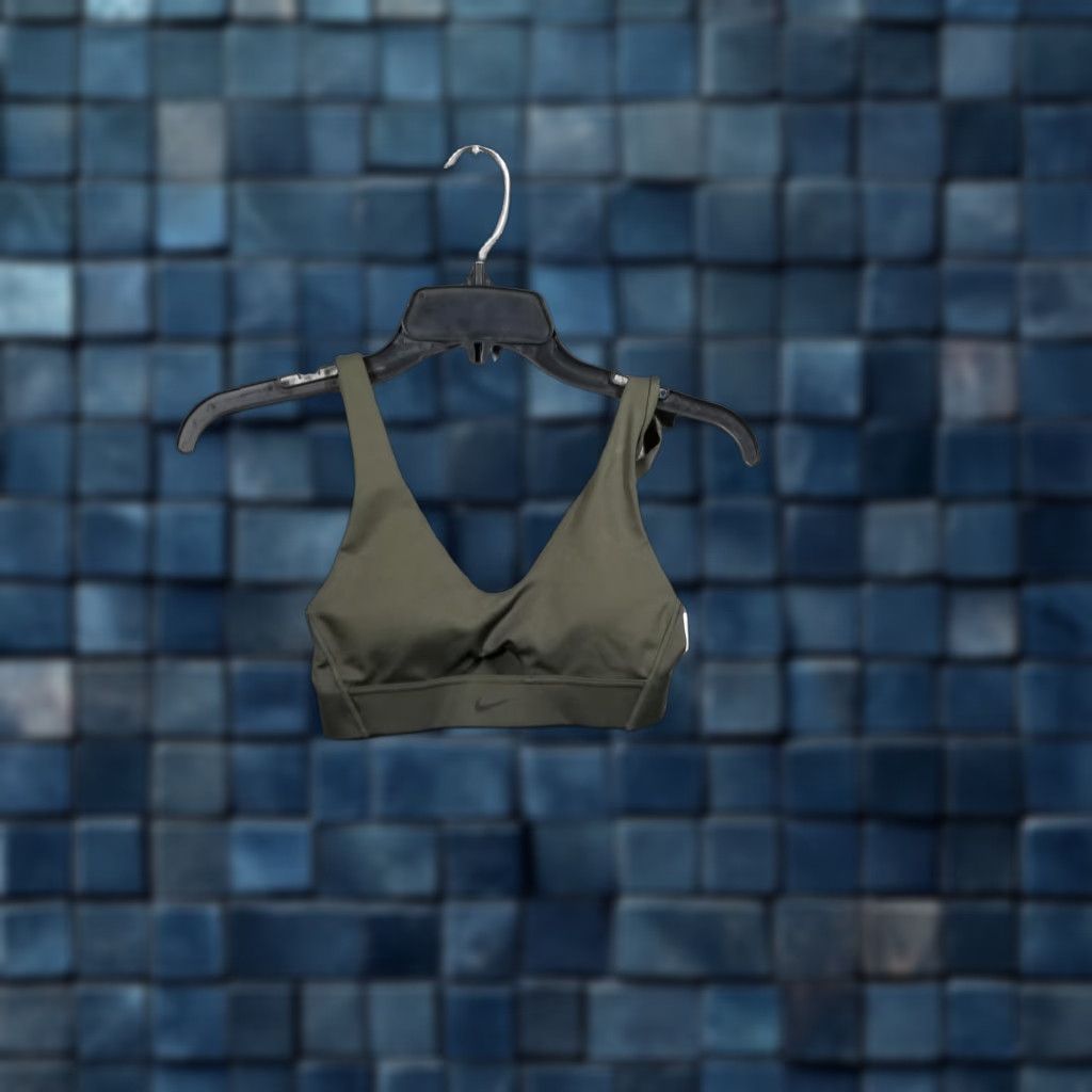 Nike Nike Dri-FIT Sports Bra Womens XS Olive Green Indy Plunge Cutout DV9837-325 Size ONE SIZE - 1 Thumbnail