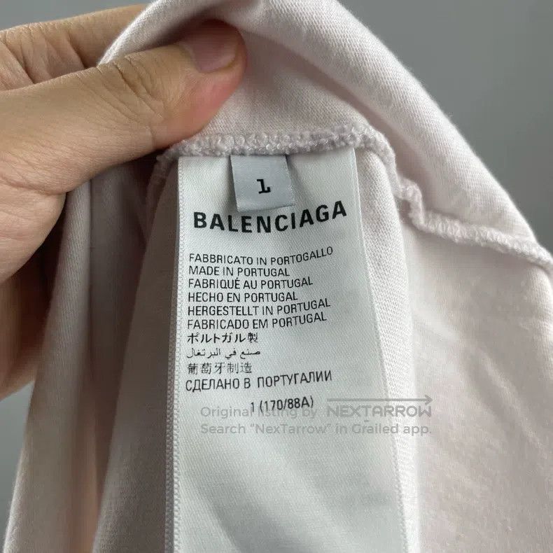 Balenciaga Balenciaga Blocking line short-sleeved white Size US S / EU 44-46 / 1 - 4 Thumbnail
