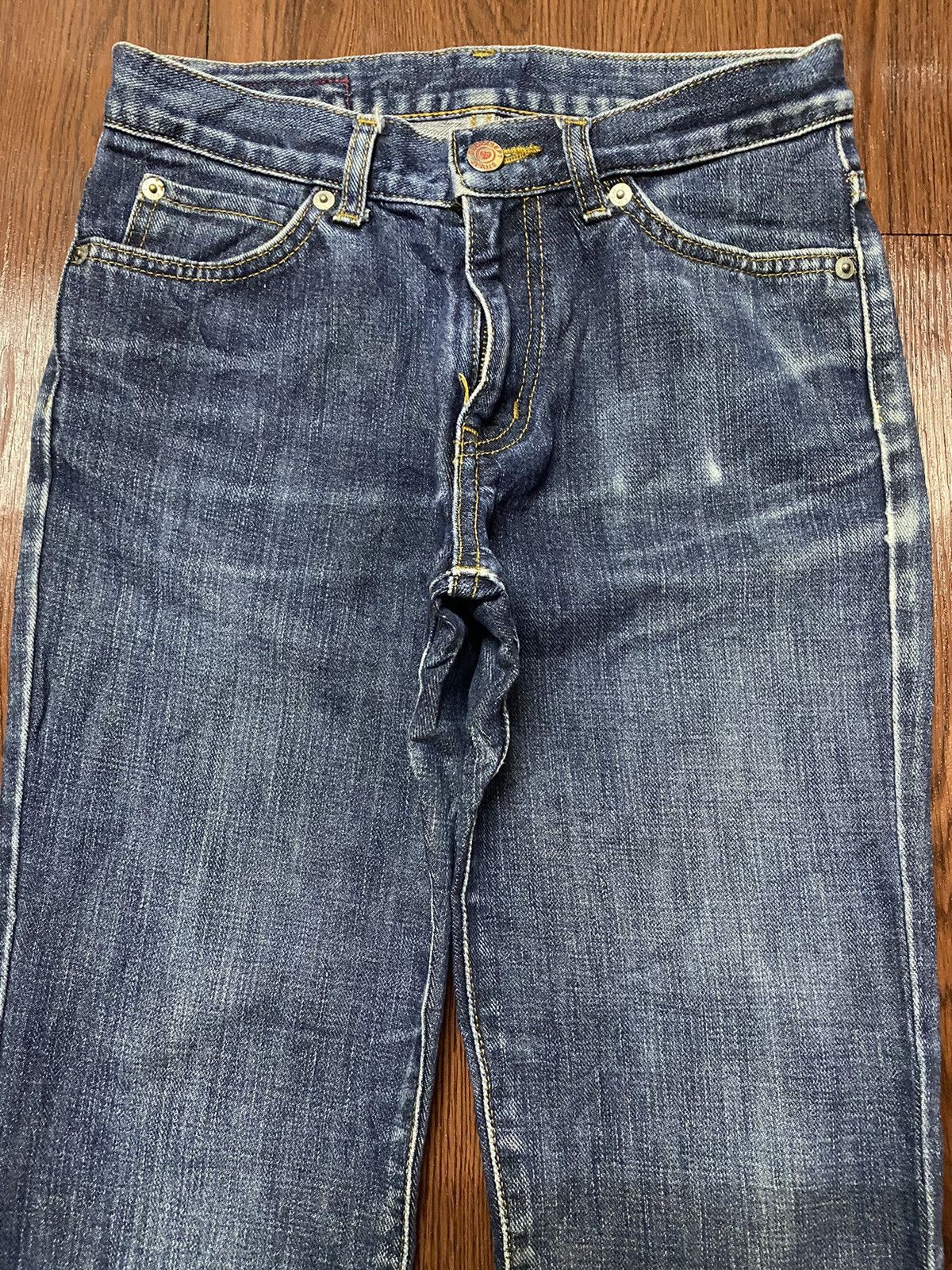 Japanese Brand Vintage Japanese Brands Blue Wash Flare Style Jeans Size US 27 - 3 Thumbnail