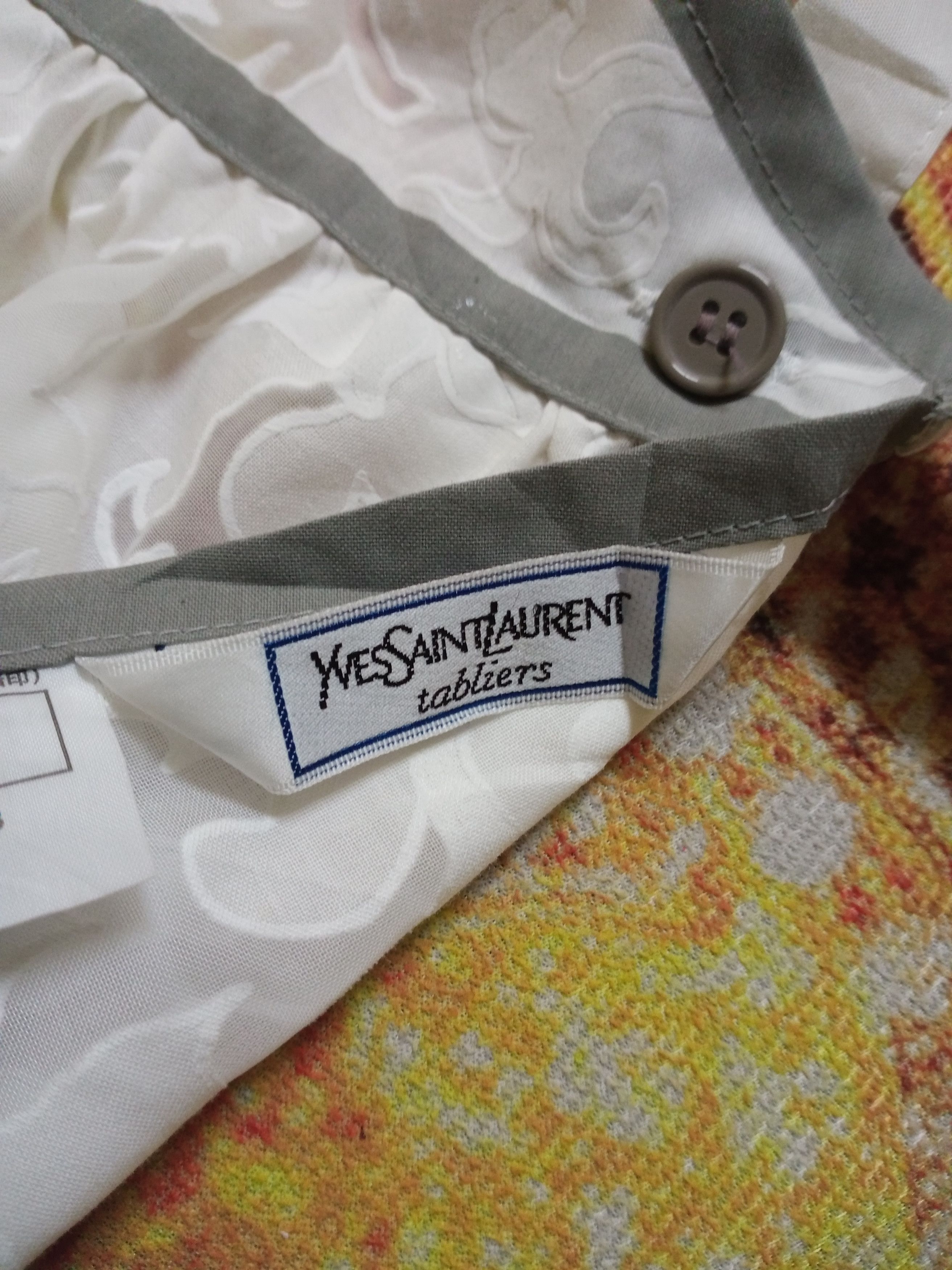 Yves Saint Laurent Vintage Yves Saint Laurent Tabliers Aprons Floral Design Size ONE SIZE - 4 Thumbnail