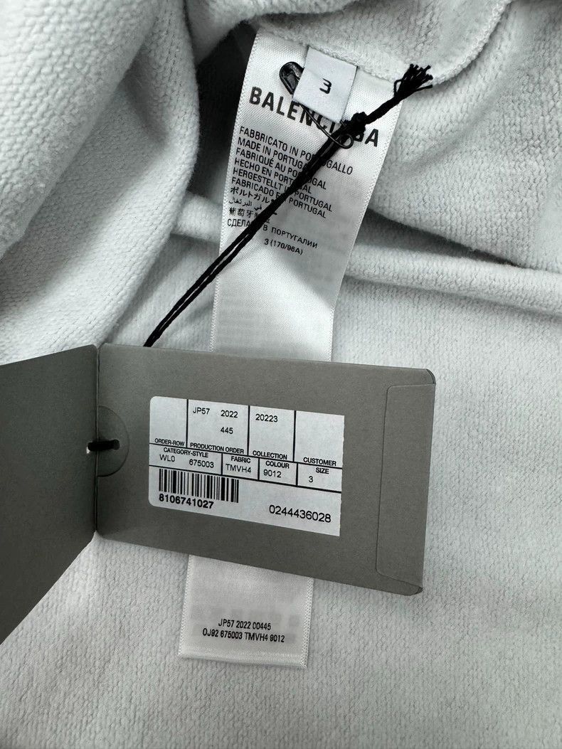 Balenciaga Balenciaga Grey Color Inkjet Hoodie-2506 Size US L / EU 52-54 / 3 - 5 Thumbnail