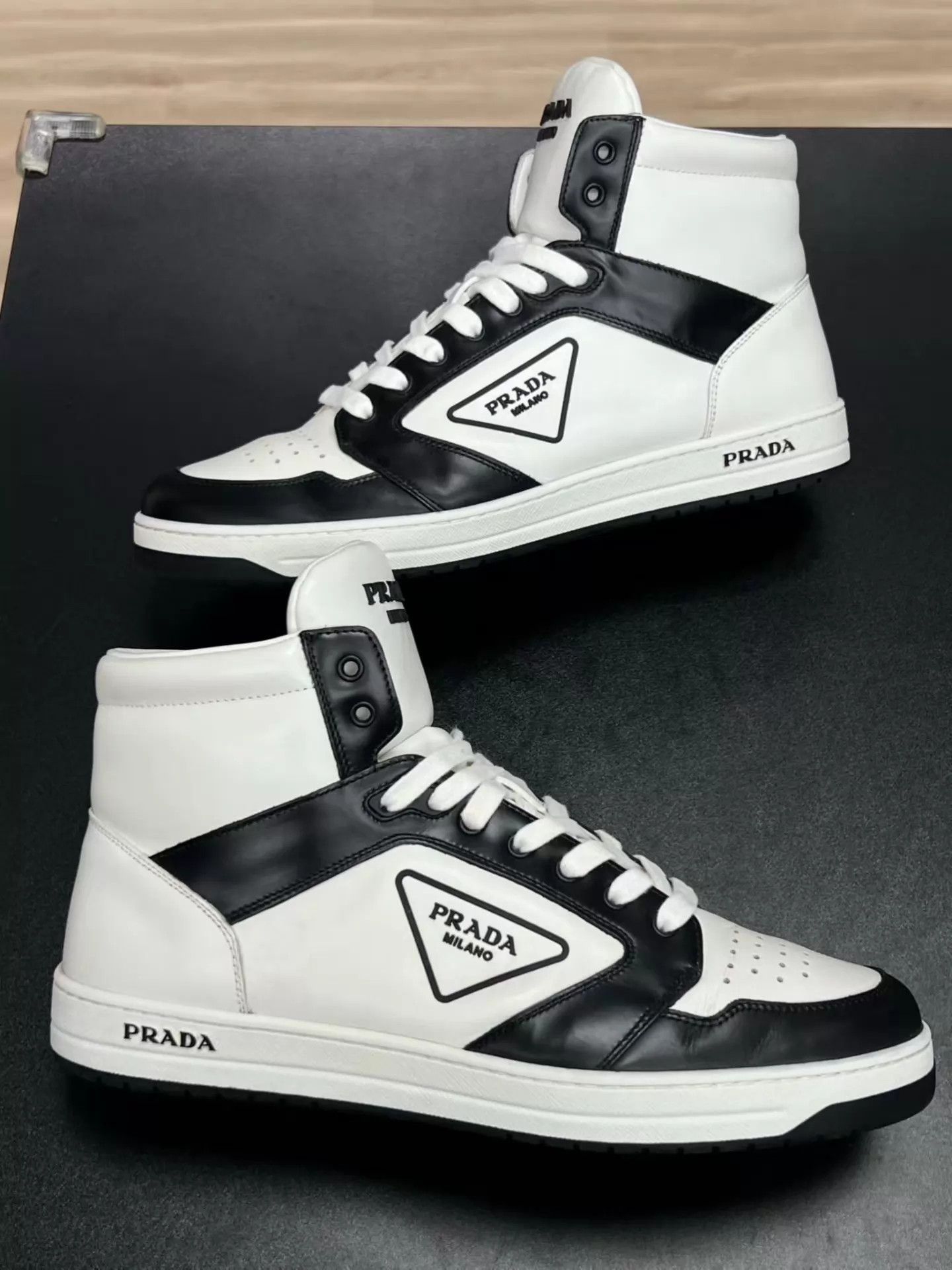 Prada PRADA District High-Top Sneaker EUR 42, Worn Minimally Size US 9 / EU 42 - 5 Thumbnail
