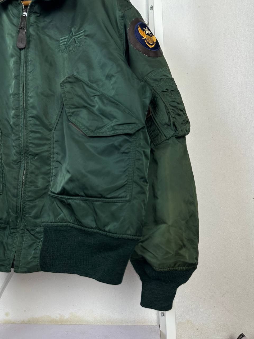 Alpha Industries × Vintage Vintage Alpha Industries CWU-45P Bomber Jacket (Pit 25.5) Size US L / EU 52-54 / 3 - 4 Thumbnail