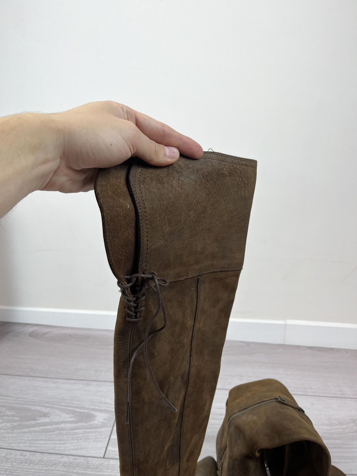 Frye Frye USA Brown Suede High Knee Rancho Womens Boots Size US 7.5 / IT 37.5 - 12 Thumbnail