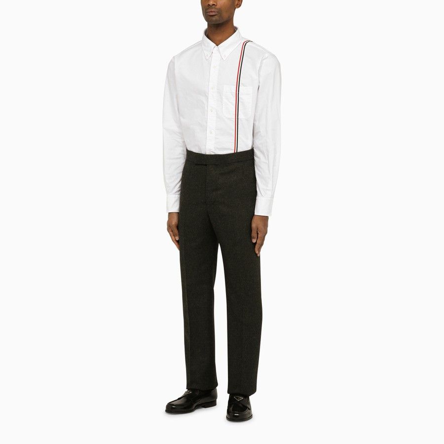 Thom Browne o1d2blof0724 Poplin Shirt in White Size US XL / EU 56 / 4 - 2 Thumbnail