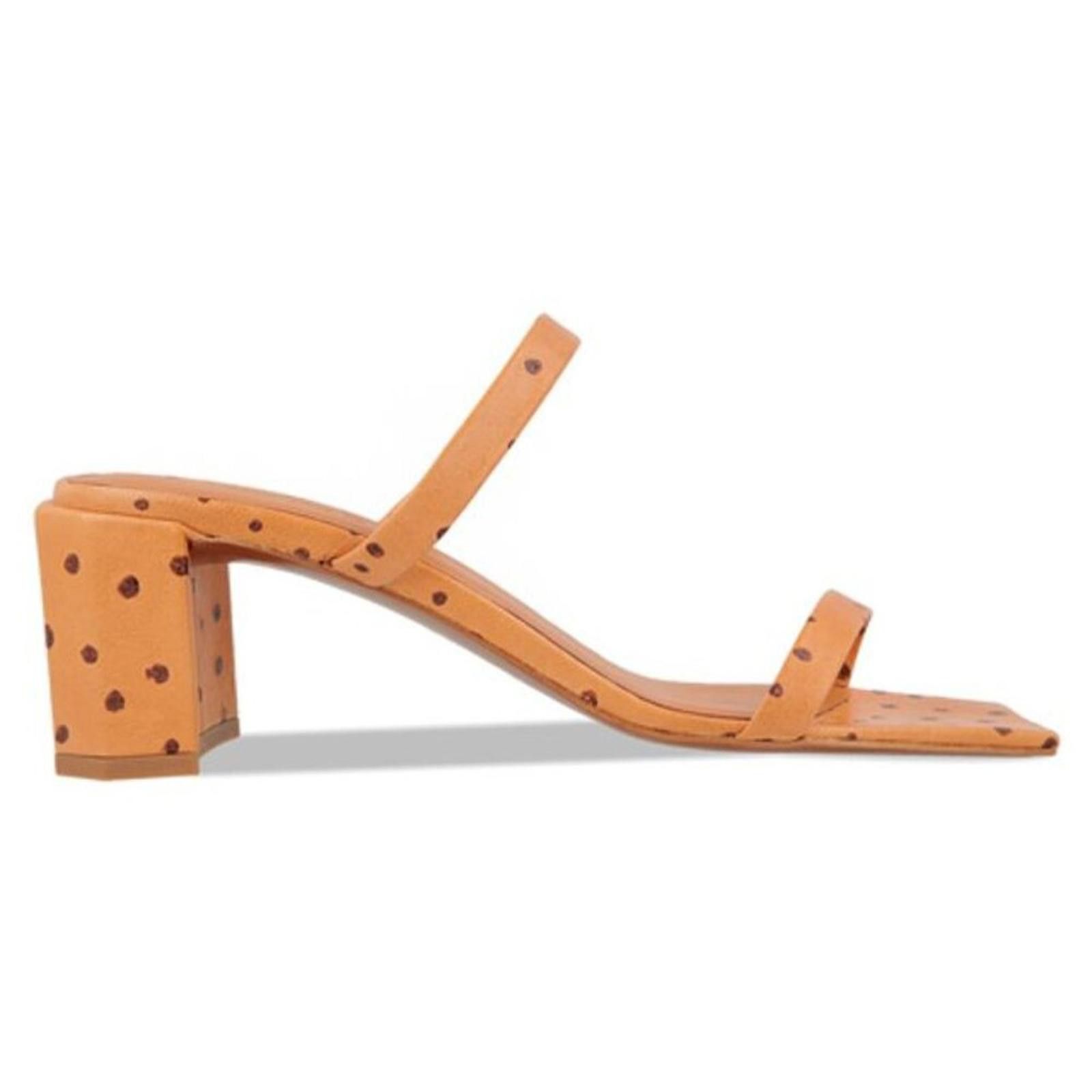 By Far By far TANYA NUDE OSTRICH EMBOSSED LEATHER Size US 9 / IT 39 - 1 Thumbnail