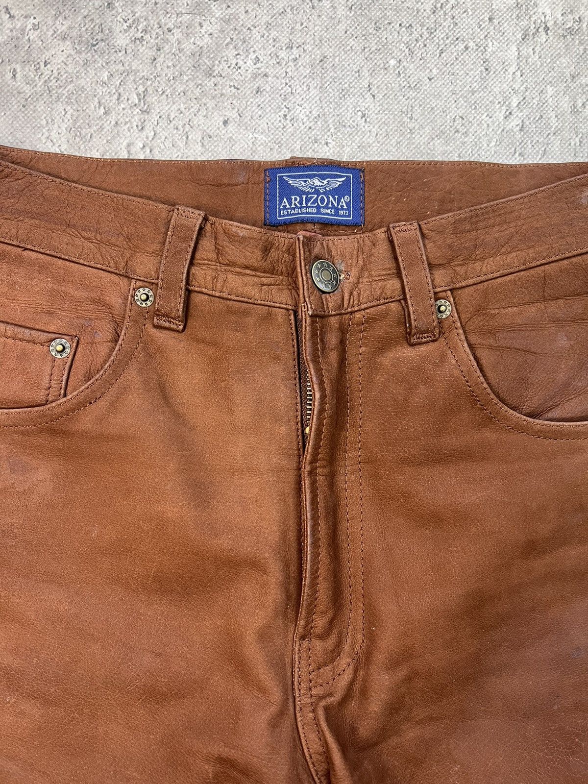 14th Addiction × Kadoya × Yasuyuki Ishii Bidding Offer © © VTG Kadoya STYLE LEATHER pants Size US 32 / EU 48 - 6 Thumbnail