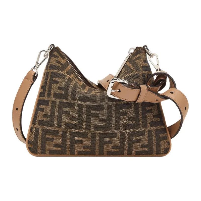 Fendi o1s1wg111224 Size: OS / FF Logo Mini Bag in Brown Size ONE SIZE - 1 Thumbnail