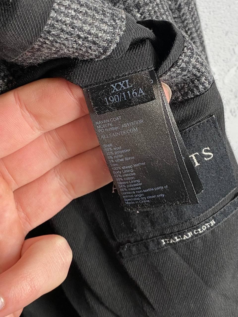 Allsaints × Vintage AllSaints “Navan” Check Wool Coat Size XXL Size US XXL / EU 58 / 5 - 9 Thumbnail